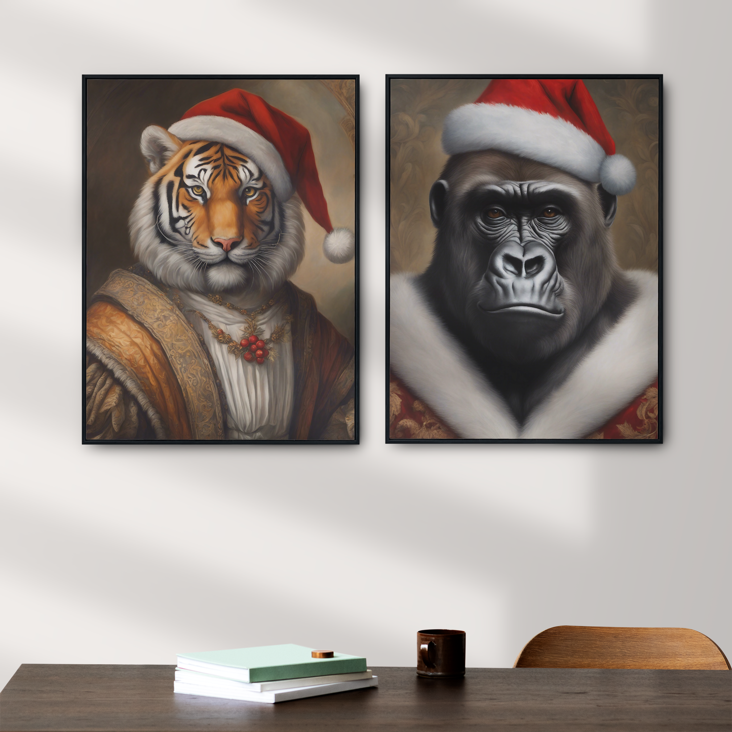 Weihnachtstiger - Weihnachtsgorilla
