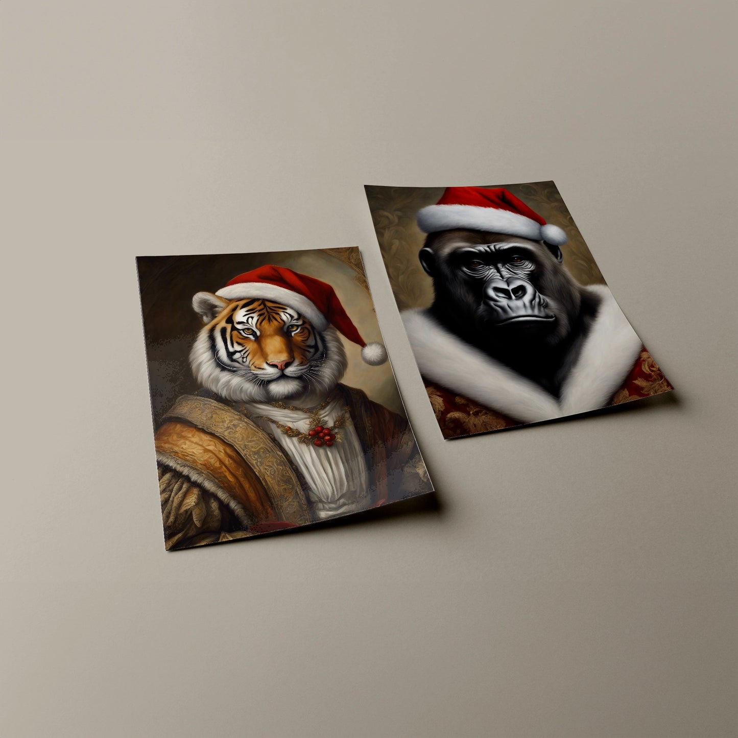 Weihnachtstiger - Weihnachtsgorilla