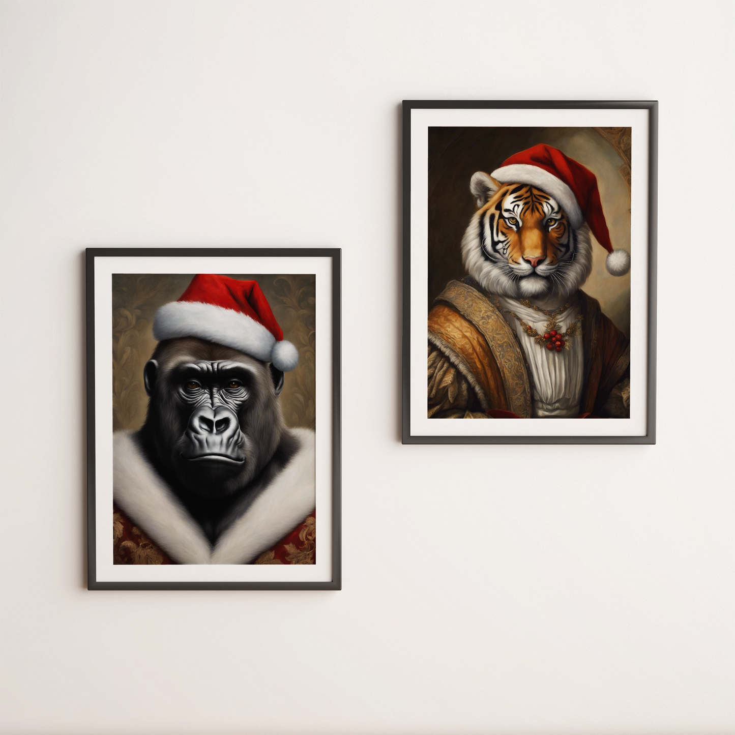 Weihnachtstiger - Weihnachtsgorilla