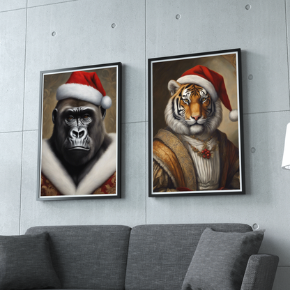 Weihnachtstiger - Weihnachtsgorilla